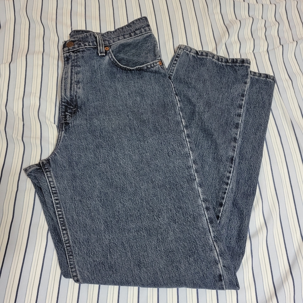 LEVIS relaxed fit tapered leg dark wash jeans